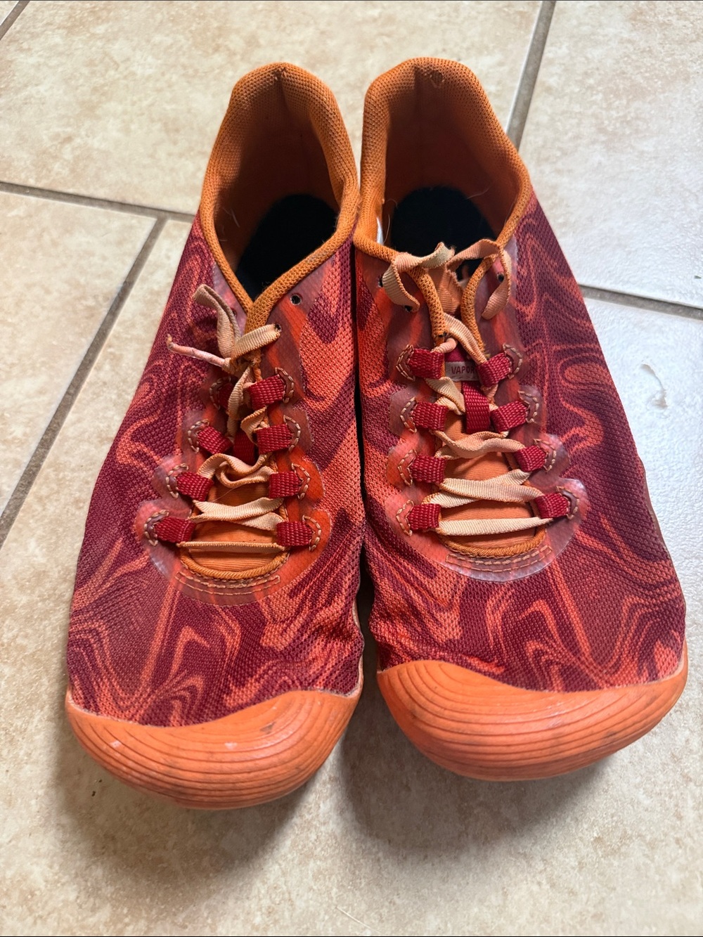 Women’s Orange and Red Athletic Shoes